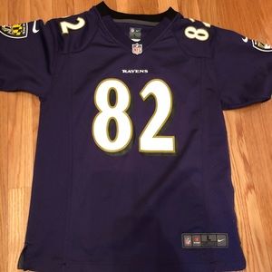 Size boys L Torrey Smith Ravens Jersey Purple gold